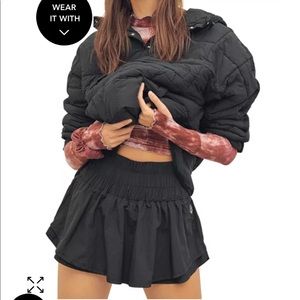 Free People The Way Home Skort in Black